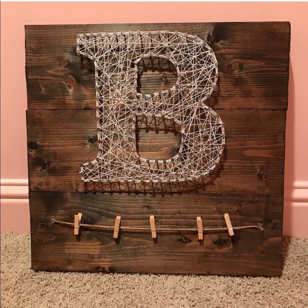 initial string art